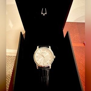 Bulova Men’s Leather Watch